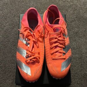 Adidas Performance Orange Silver Track Spikes